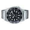 Casio Standard Analog Stainless Steel Black Dial Quartz MTD-135D-1AV Men's Watch