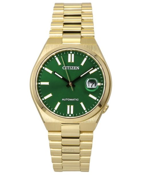 Citizen Tsuyosa Gold Tone Stainless Steel Green Dial Automatic NJ0152-51X Men's Watch