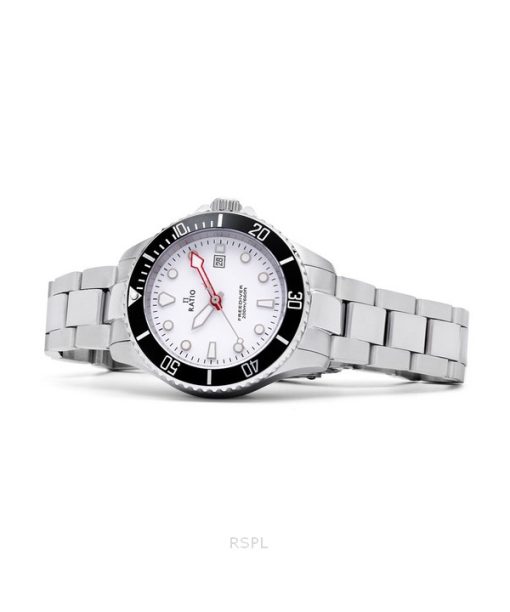 Ratio FreeDiver Sapphire Stainless Steel White Dial Quartz RTFL802 200M Women's Watch