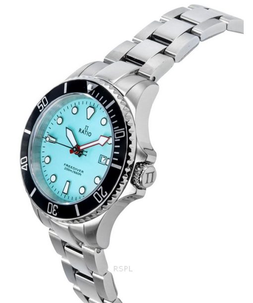 Ratio FreeDiver Sapphire Stainless Steel Ice Blue Dial Quartz RTFL807 200M Women's Watch