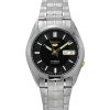 Seiko 5 Stainless Steel Black Dial 21 Jewels Automatic SNKF17J1 Men's Watch