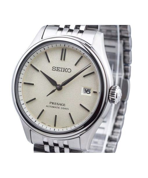 Seiko Presage Classic Shiro-iro Stainless Steel Warm White Dial Automatic SPB463J1 100M Men's Watch