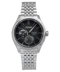 Seiko Presage Classic Sumi-iro Stainless Steel Black Dial Automatic SPB471J1 100M Men's Watch