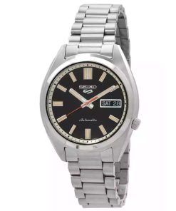 Seiko 5 Sports SNXS Series Stainless Steel Deep Black Wash Dial Automatic SRPK89K1 100M Men's watch