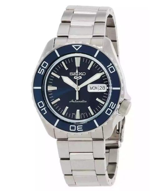 Seiko 5 Sports SKX Series Stainless Steel Blue Sunray Dial Automatic SRPK97K1 100M Men's watch