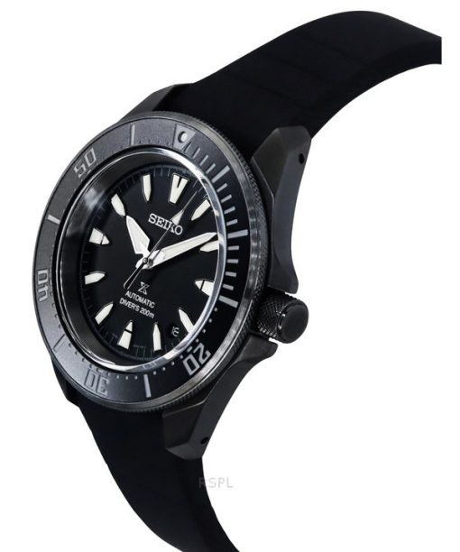 Seiko Prospex Sea Samurai Shog-urai Silicone Strap Black Dial Automatic Diver's SRPL15K1 200M Men's Watch