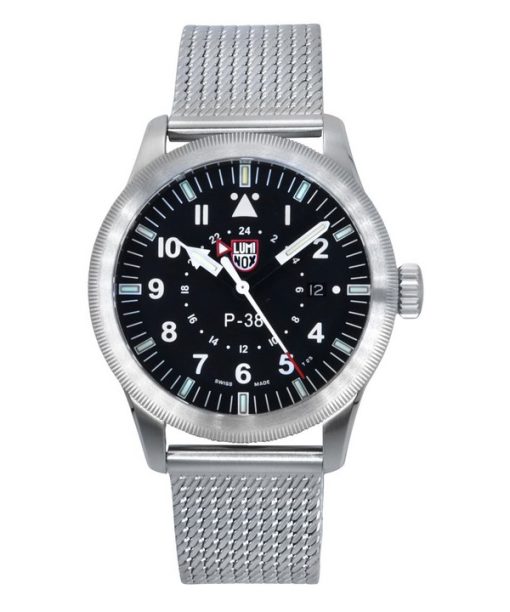 Luminox Air Pilot Lightning GMT Stainless Steel Black Dial Quartz XA.9522 100M Men's Watch