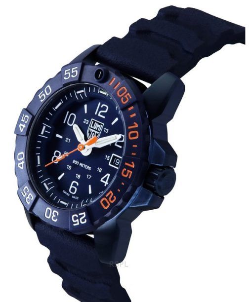 Luminox Navy SEAL Foundation Back To The Blue Set Quartz Diver's XS.3253.CBNSF.SET 200M Men's Watch With Extra Strap