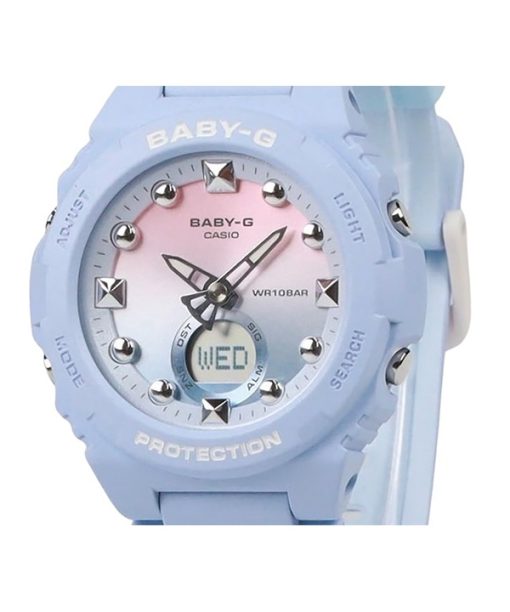 Casio Baby-G Analog Digital Resin Strap Multicolor Dial Quartz BGA-320-2A1 100M Women's Watch