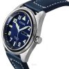 Citizen Eco-Drive Super Titanium Blue Leather Strap Blue Dial BM8560-45L 100M Men's Watch