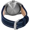 Citizen Eco-Drive Super Titanium Blue Leather Strap Blue Dial BM8560-45L 100M Men's Watch