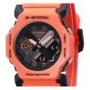 Casio G-Shock Analog Digital Bio-Based Orange Resin Strap Black Dial Quartz GA-2300FL-4A 200M Men's Watch