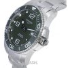 Longines HydroConquest Matt Green With Super-LumiNova Dial Automatic Divers L3.781.4.06.6 300M Mens Watch