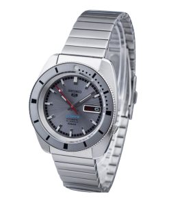 Seiko 5 Sports 1968 Recreation Limited Edition Silver Grey Dial Automatic SRPL03K1 100M Mens Watch With Extra Strap