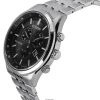 Citizen Eco-Drive Chronograph Stainless Steel Black Dial AT2570-56E 100M Men's Watch