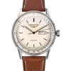 Bauhaus Aviation Leather Strap Beige Dial Automatic 23665 100M Men's Watch