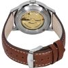 Bauhaus Aviation Leather Strap Beige Dial Automatic 23665 100M Men's Watch