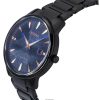 Citizen Pair Eco-Drive Stainless Steel Blue Dial BM7595-89L Men's Watch