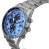 Citizen Eco-Drive Chronograph Limited Edition Stainless Steel Blue Dial CA0770-72M 100M Men's Watch