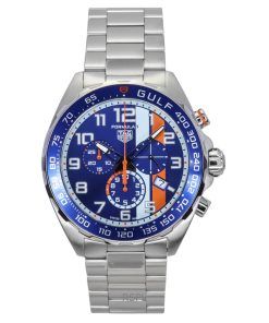 Tag Heuer Formula 1 Chronograph X Gulf Stainless Steel Blue Dial Quartz Diver's CAZ101AT.BA0842 200M Men's Watch