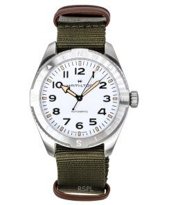 Hamilton Khaki Field Expedition Textile Strap White Dial Automatic H70315910 100M Unisex Watch