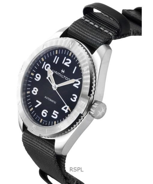 Hamilton Khaki Field Expedition Textile Strap Black Dial Automatic H70315930 100M Unisex Watch