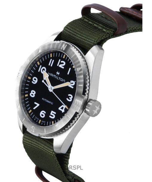 Hamilton Khaki Field Expedition Textile Strap Black Dial Automatic H70315931 100M Unisex Watch