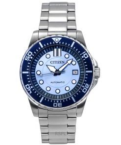 Citizen Limited Edition Stainless Steel Blue Dial Automatic NJ0178-81M 100M Men's Watch