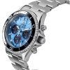 Orient Sports Chronograph Stainless Steel Sky Blue Dial Quartz Diver's RA-TX0206L 200M Men's Watch