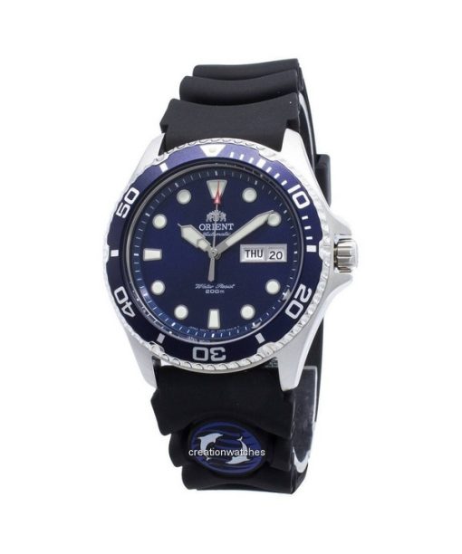 Refurbished Orient Ray II Rubber Strap Blue Dial Automatic FAA02008D9 200M Men's Watch