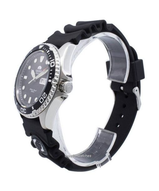 Refurbished Orient Ray II Rubber Strap Black Dial Automatic FAA02007B9 200M Men's Watch