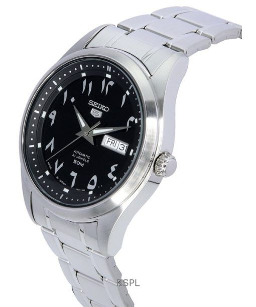 Refurbished Seiko 5 Stainless Steel Black Dial Automatic SNKP21J1 Men's Watch