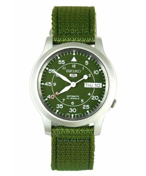 Refurbished Seiko 5 Military Nylon Strap Green Dial Automatic SNK805K2 Men's Watch