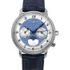 Zeppelin Friedrichshafen Moon Phase Leather Strap Blue Dial Quartz 85373 Women's Watch