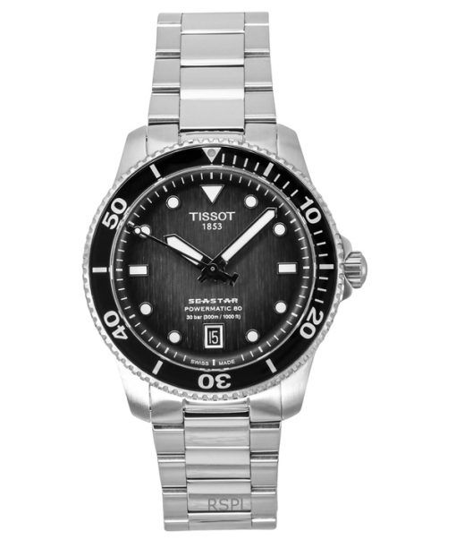 Tissot Seastar 1000 Powermatic 80 Grey Dial Automatic Diver's T120.807.11.051.00 300M Men's Watch