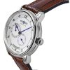 Zeppelin Friedrichshafen Leather Strap White Dial Automatic 85681 Men's Watch