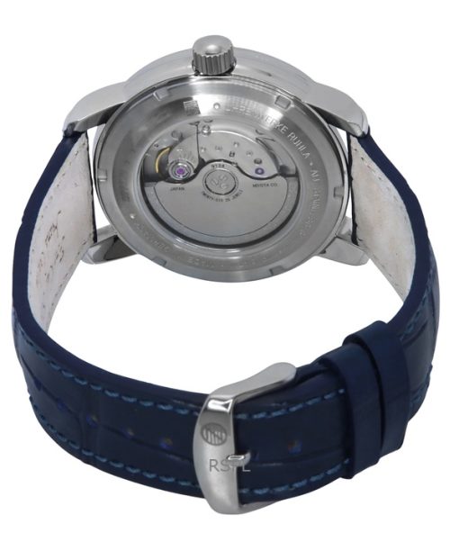 Zeppelin Friedrichshafen Leather Strap Blue Dial Automatic 85903 Men's Watch