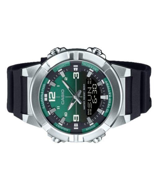 Casio Analog Digital Combination Resin Strap Green Dial Quartz AMW-870A-3AV Men's Watch