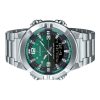 Casio Analog Digital Combination Stainless Steel Green Dial Quartz AMW-870DA-3AV Men's Watch