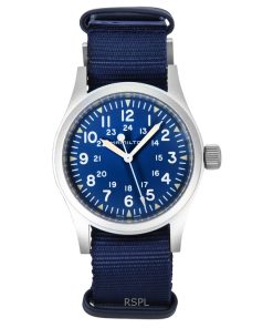 Hamilton Khaki Field Textile Strap Blue Dial Automatic H69439940 Men's Watch