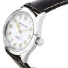 Hamilton Khaki Field Murph Leather Strap White Dial Automatic H70405710 100M Men's Watch