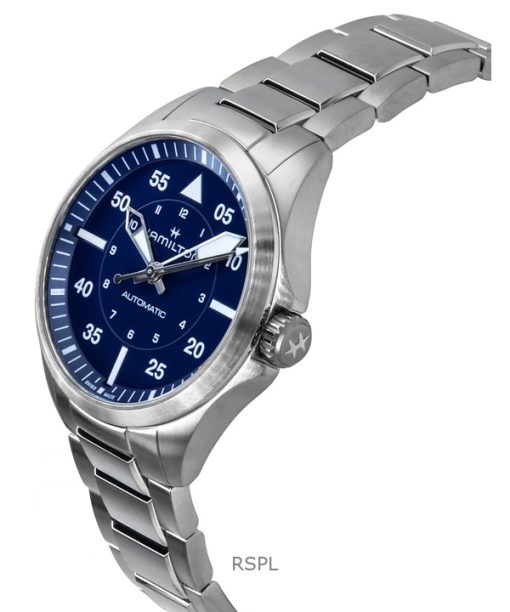 Hamilton Khaki Aviation Pilot Stainless Steel Blue Dial Automatic H76305140 100M Men's Watch