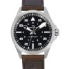 Hamilton Khaki Aviation Pilot Leather Strap Black Dial Automatic H76305530 100M Men's Watch