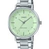 Casio Standard Analog Stainless Steel Mint Green Dial Quartz LTP-VT03D-3B Women's Watch