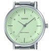 Casio Standard Analog Stainless Steel Mint Green Dial Quartz LTP-VT03D-3B Women's Watch