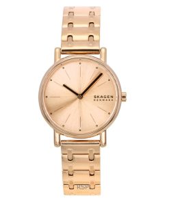 Skagen Signatur Lille Rose Gold Tone Stainless Steel Rose Gold Dial Quartz SKW3125 Women's Watch