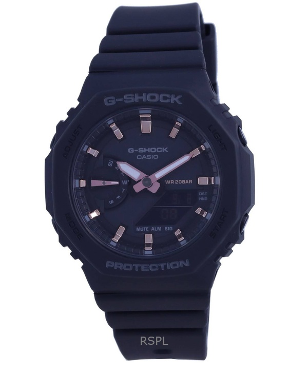 Refurbished Casio G-Shock Analog Digital Resin Strap Black Dial Quartz GMA-S2100-1A 200M Women's Watch