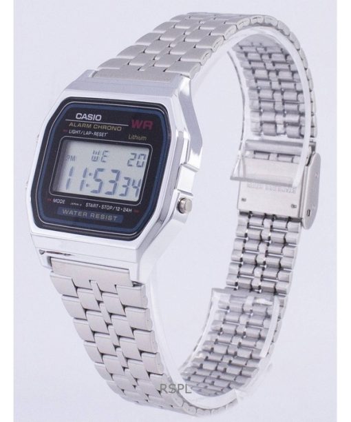 Refurbished Casio Vintage Digital Stainless Steel Quartz A159WA-N1DF Men's Watch