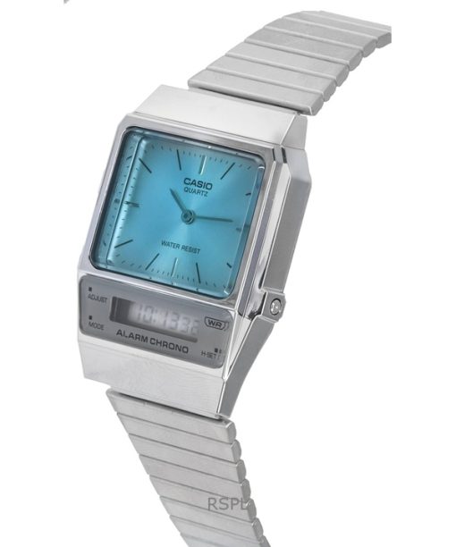 Refurbished Casio Vintage Analog Digital Stainless Steel Quartz AQ-800EC-2A Unisex Watch