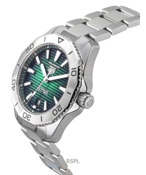 Tag Heuer Aquaracer Professional Date Sunray Brushed Green Dial Automatic Diver's WBP2115.BA0627 200M Men's Watch